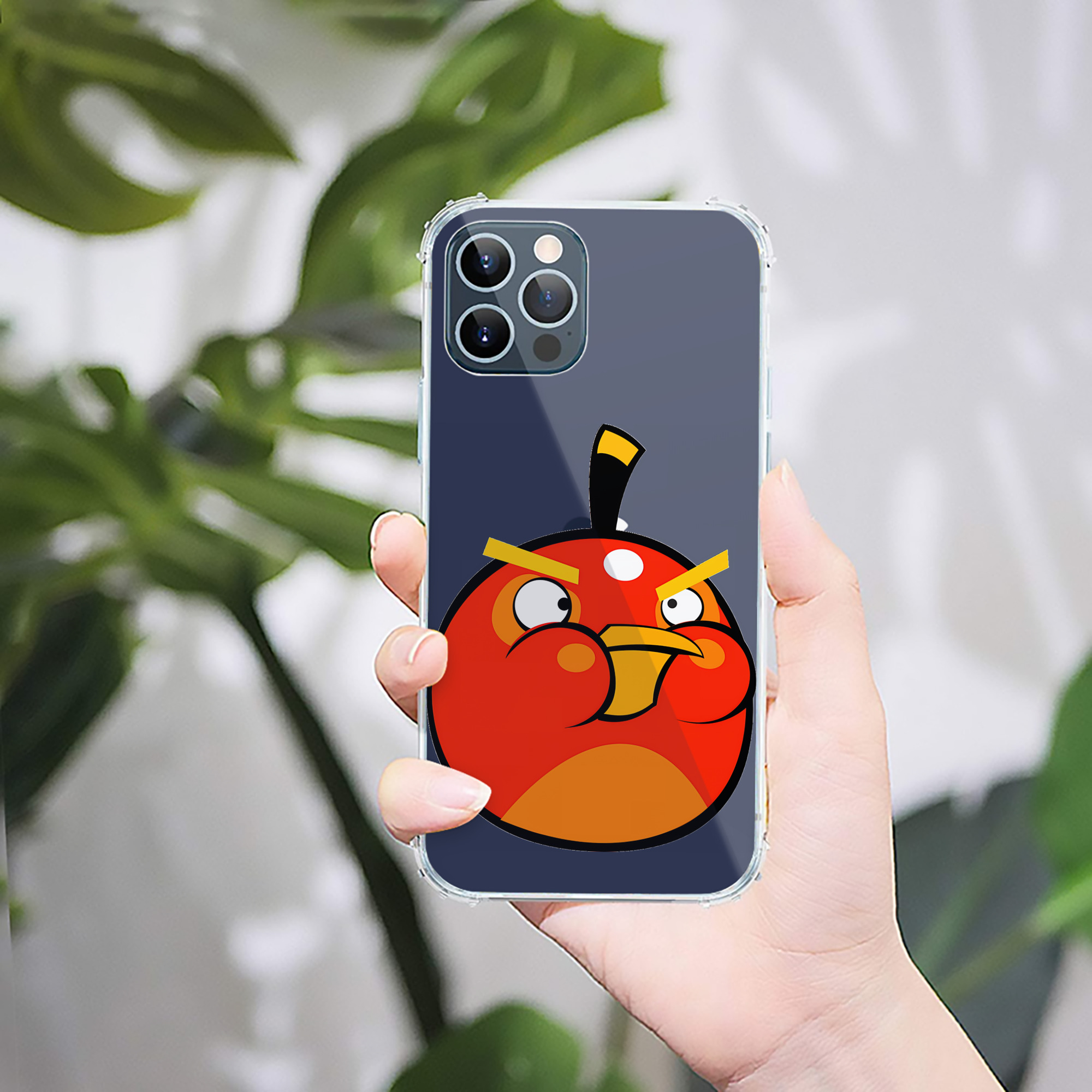 （画像用） Angry Birds アングリーバード 【iPhone 12シリーズ対応】透明スマホケース（クリアソフトケース）